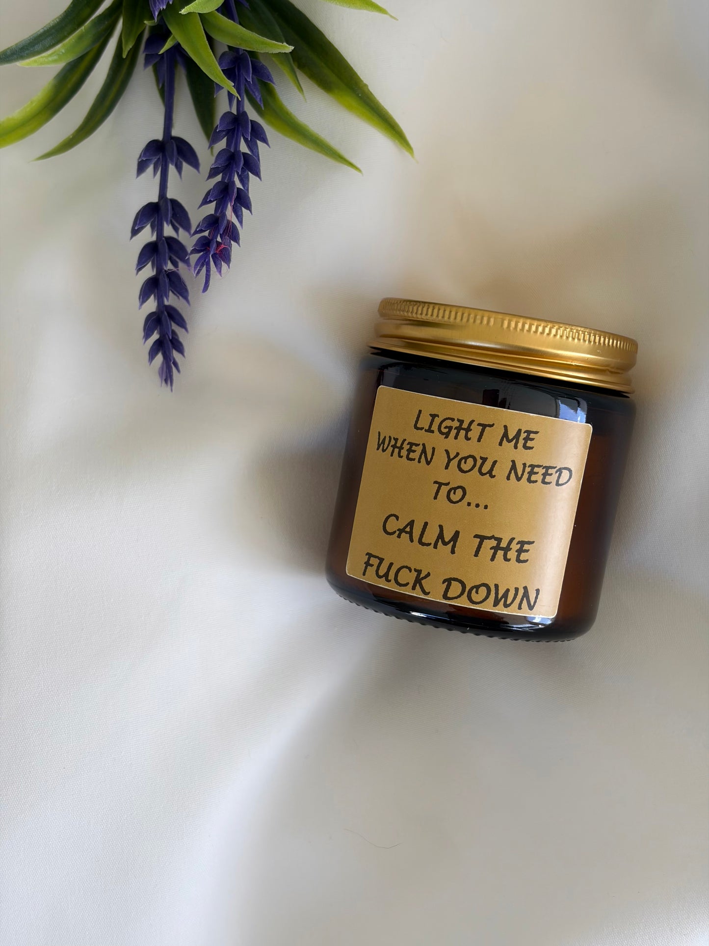 Soy Candle “Calm The F*ck Down”