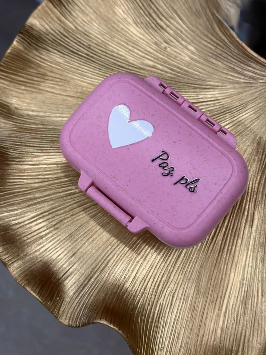 Pastillero Rosa | “Paz, Pls”